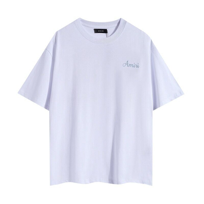 AMIRI White Embroidered Script Tee