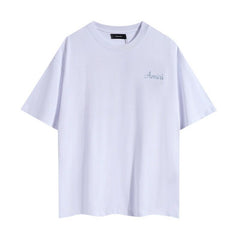 AMIRI White Embroidered Script Tee