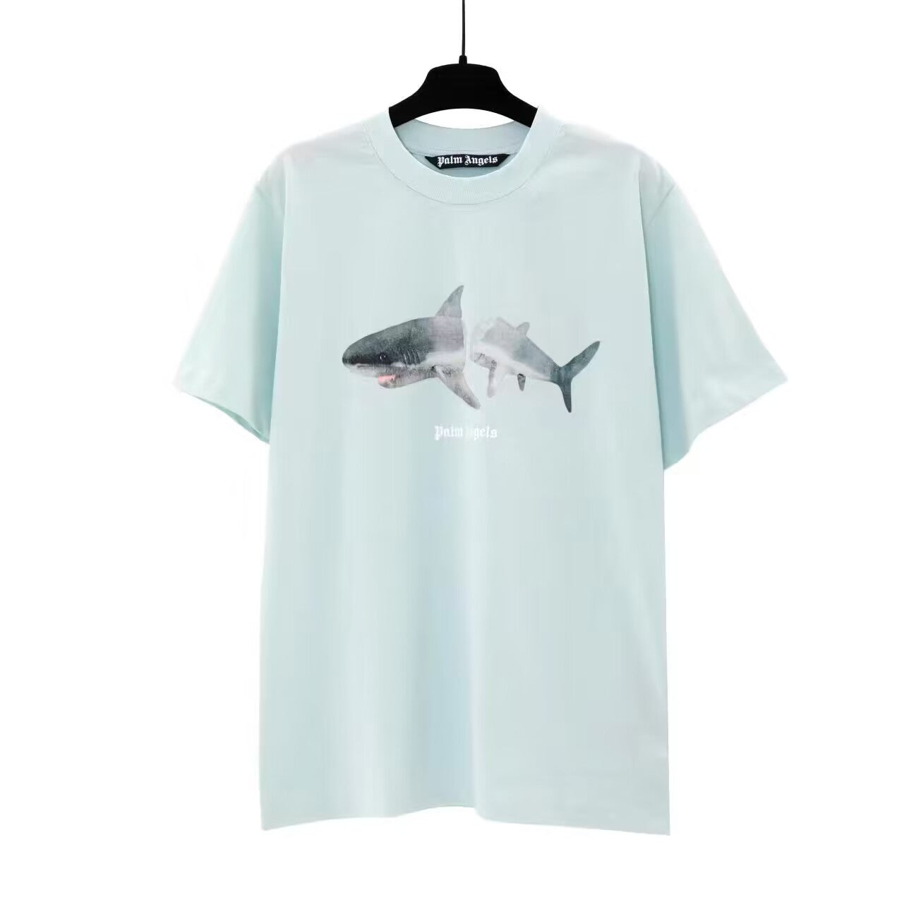Palm Angels Split Shark Graphic Oversized Casual Tee