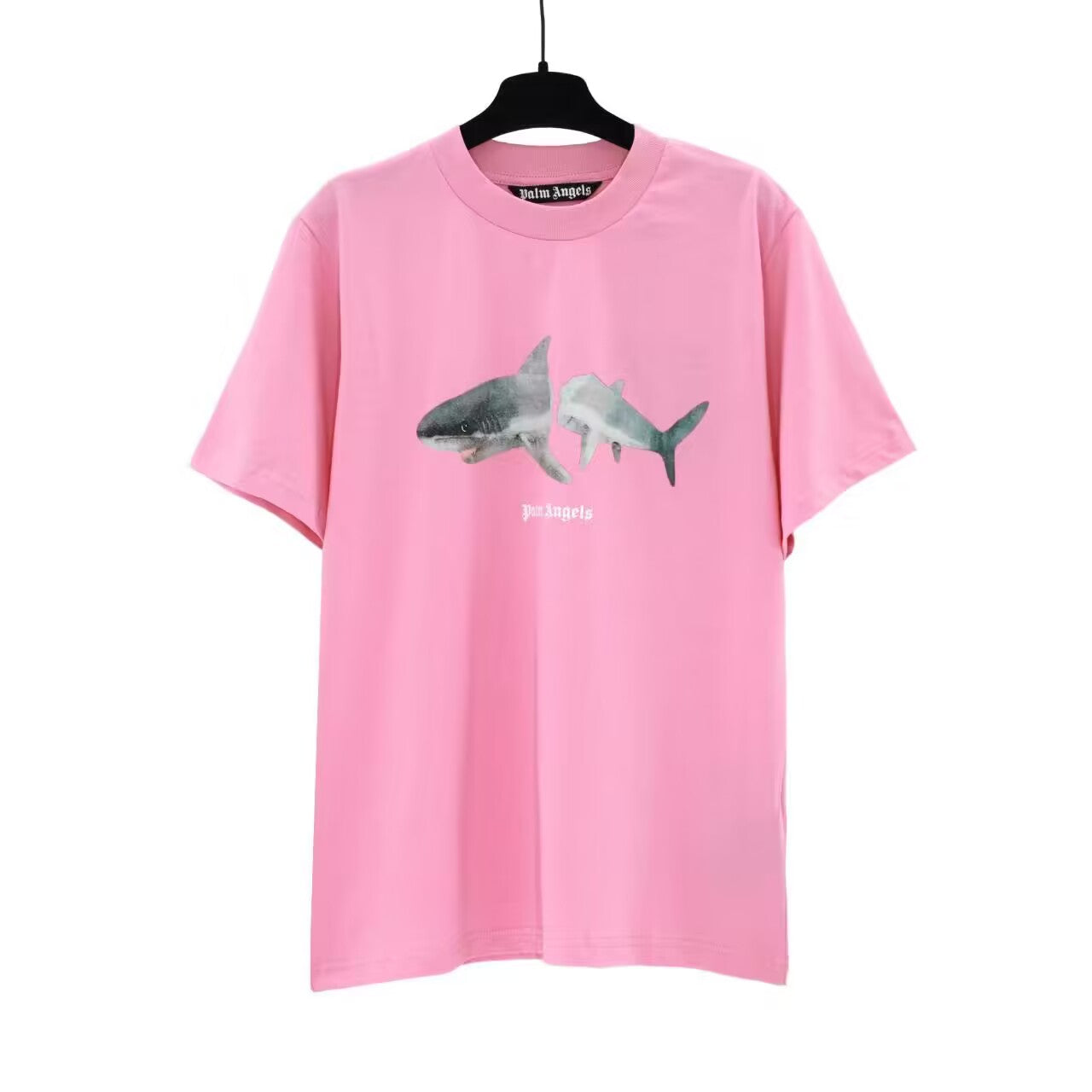 Palm Angels Split Shark Graphic Oversized Casual Tee