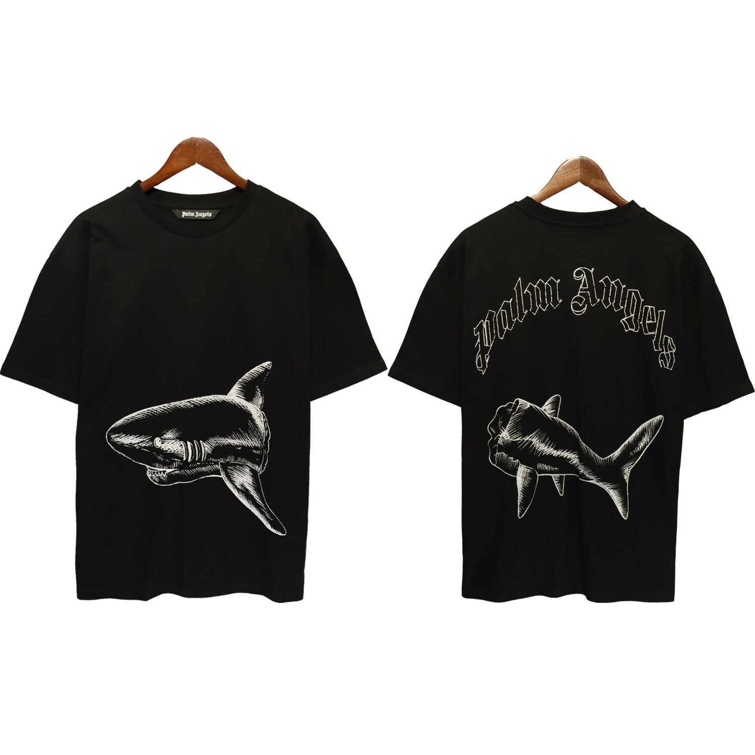 Palm Angels Shark Graphic Oversized T-Shirt