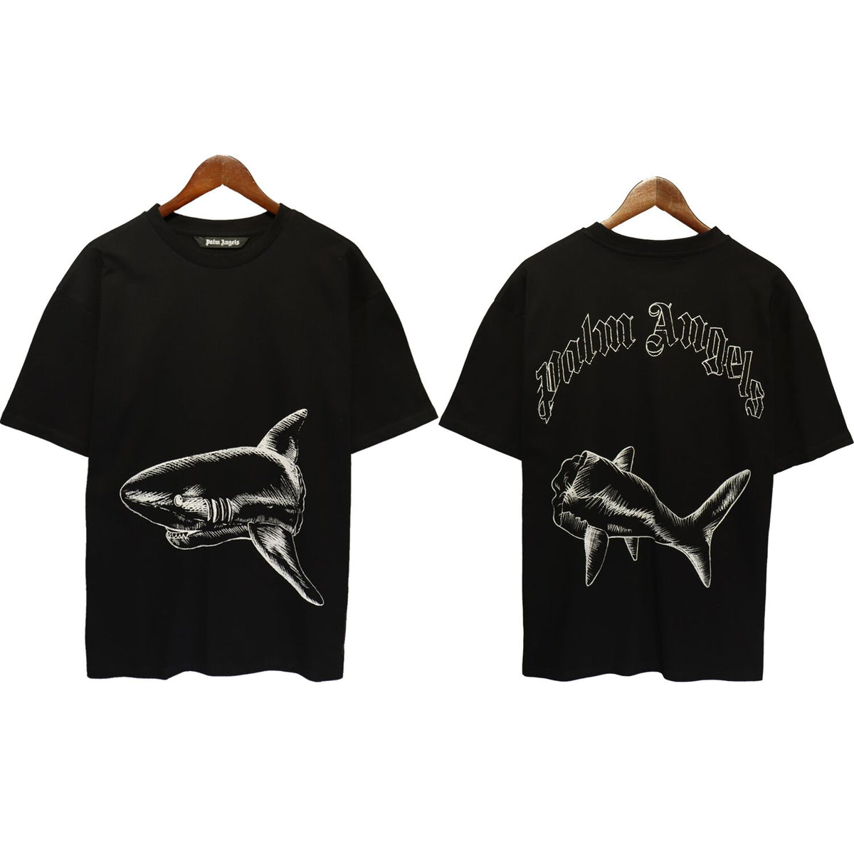 Palm Angels Shark Graphic Oversized T-Shirt
