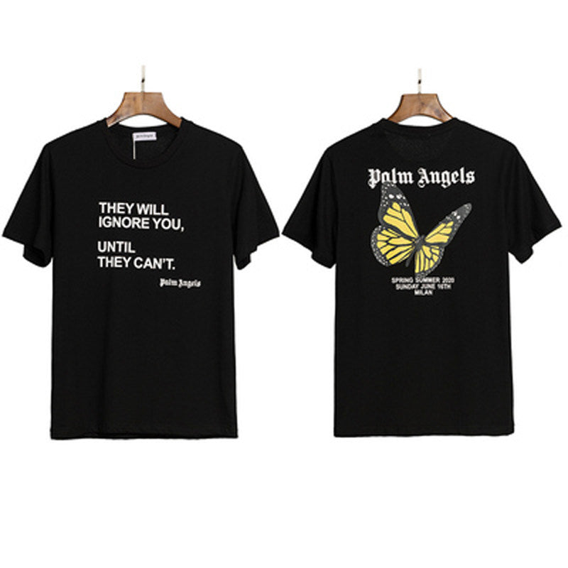 Palm Angels Butterfly Graphic Oversized Tee