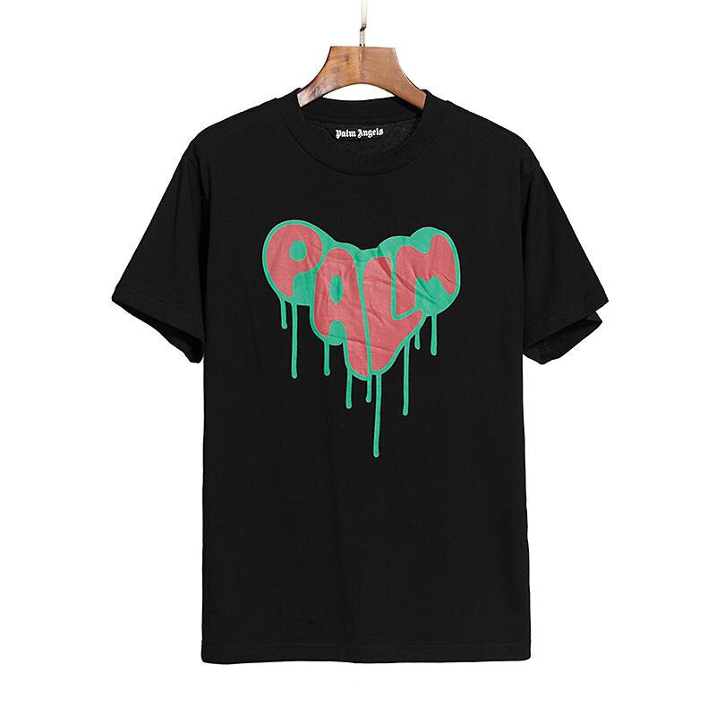 Palm Angels Dripping Heart Graphic Tee