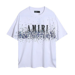 AMIRI White Splash Paint Logo Tee