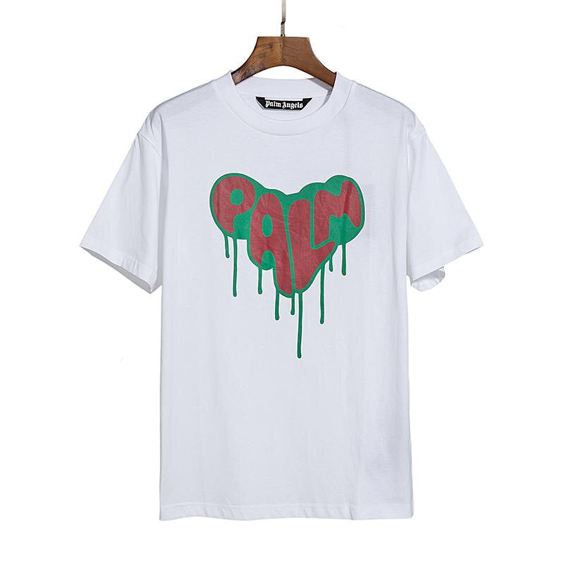 Palm Angels Dripping Heart Graphic Tee