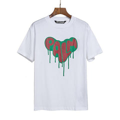 Palm Angels Dripping Heart Graphic Tee