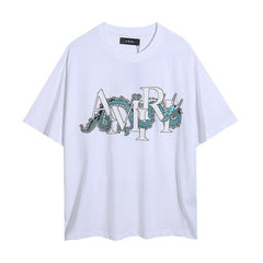 AMIRI White Dragon Graphic Tee