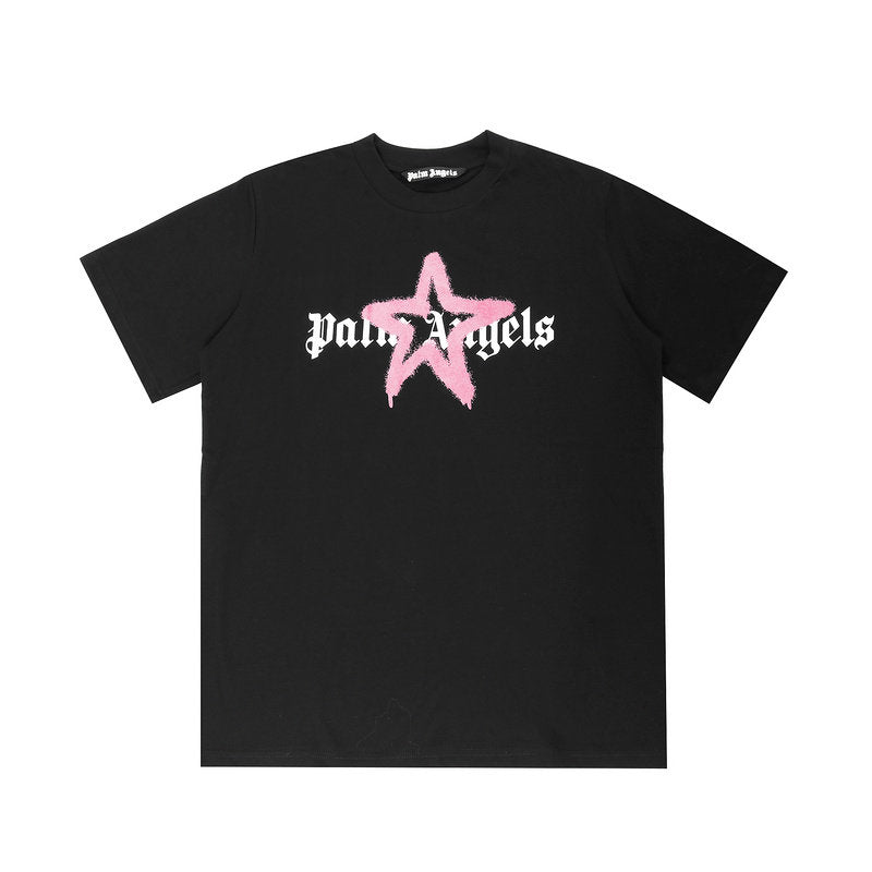 Palm Angels Gothic Star Graphic Oversized Tee