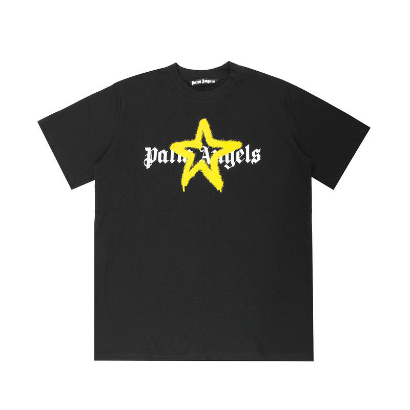 Palm Angels Gothic Star Graphic Oversized Tee