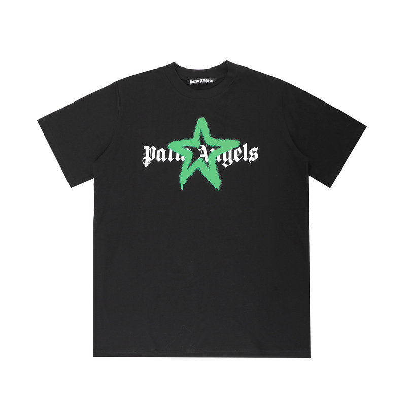 Palm Angels Gothic Star Graphic Oversized Tee