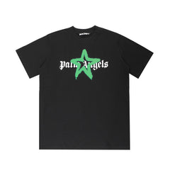 Palm Angels Gothic Star Graphic Oversized Tee
