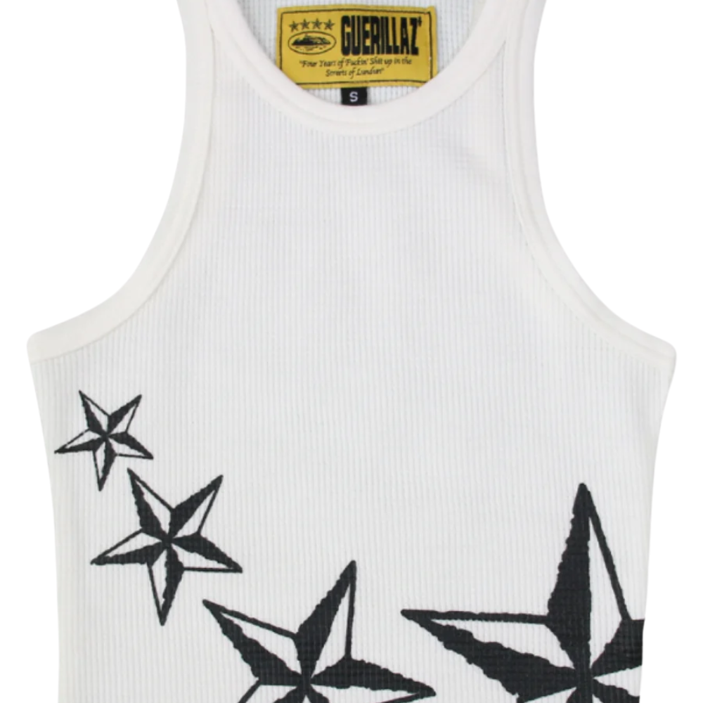 Corteiz 4Starz Motion Womens Tank Top White