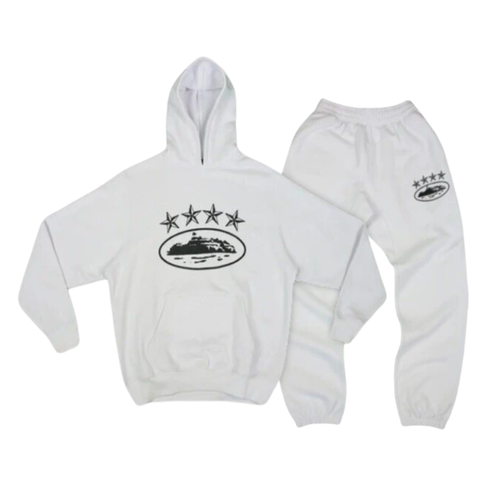 Corteiz Tracksuit White