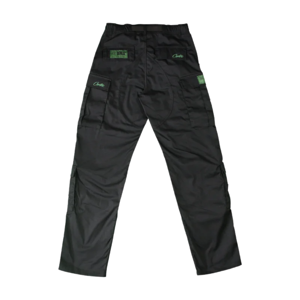 Corteiz Mula Guerillaz Cargos Black/Green