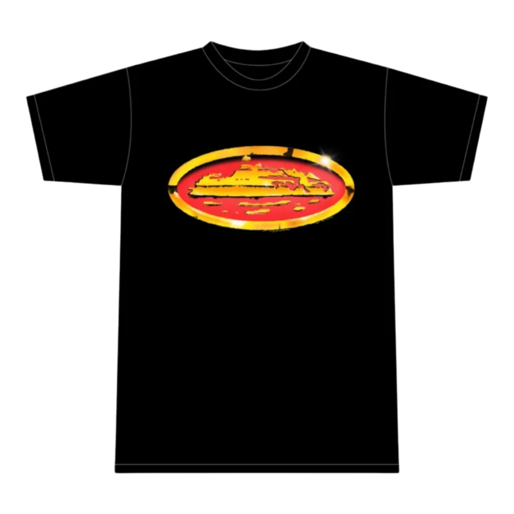 Corteiz Shiny Alcatraz T-shirt Black