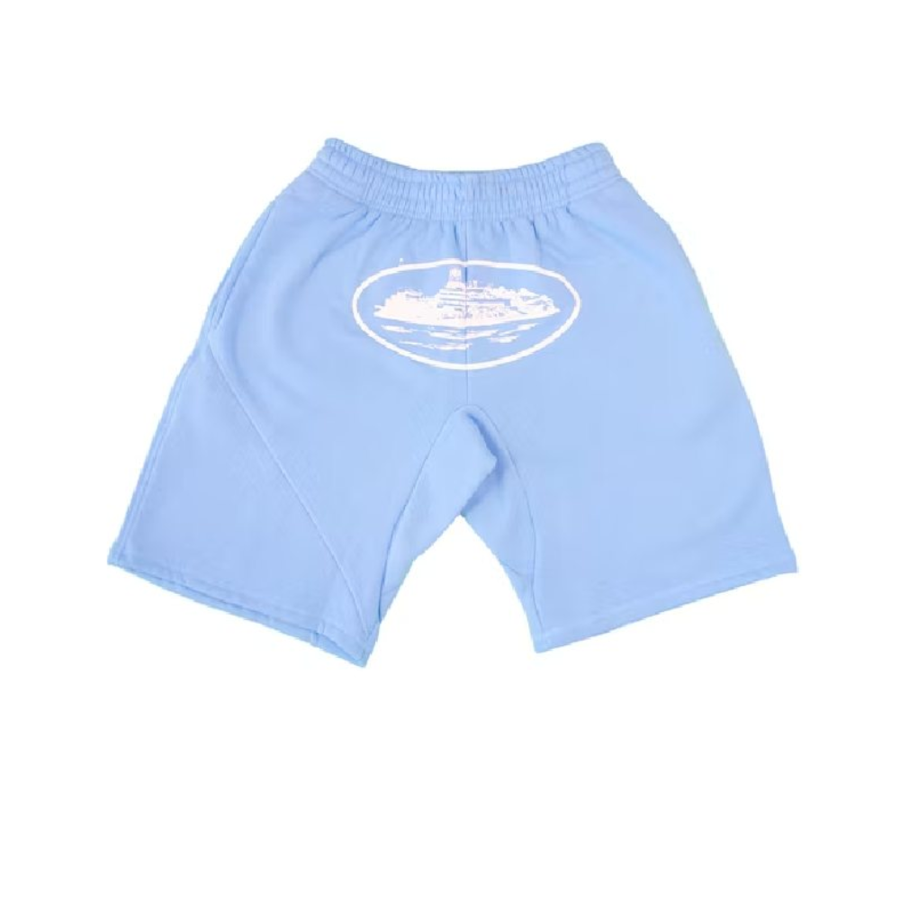 Corteiz Alcatraz Shorts Baby Blue