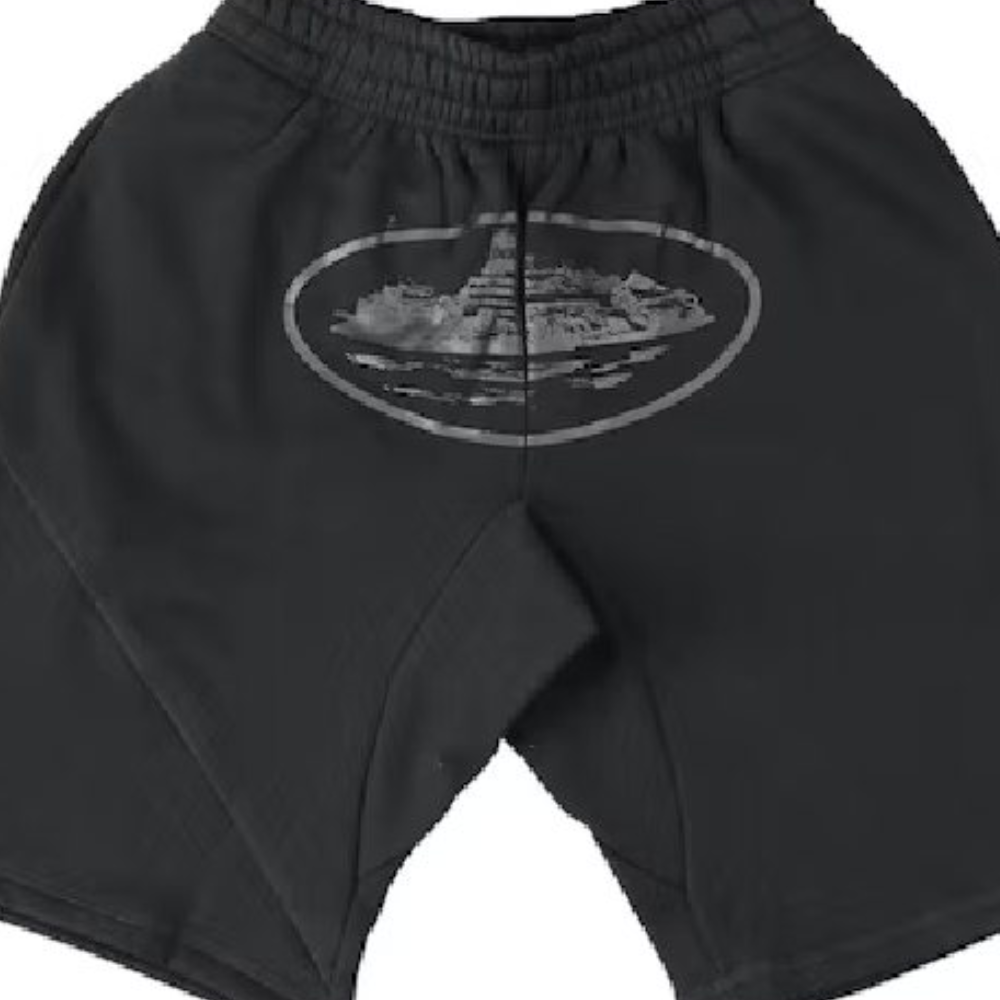 Corteiz Alcatraz Shorts Triple Black
