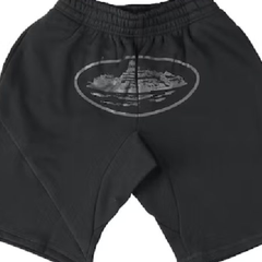 Corteiz Alcatraz Shorts Triple Black