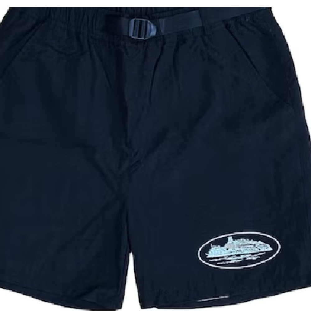 Corteiz Nylon Litework Shorts Black