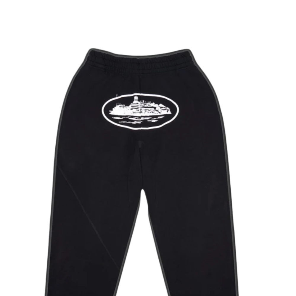 Corteiz OG Alcatraz Joggers Black