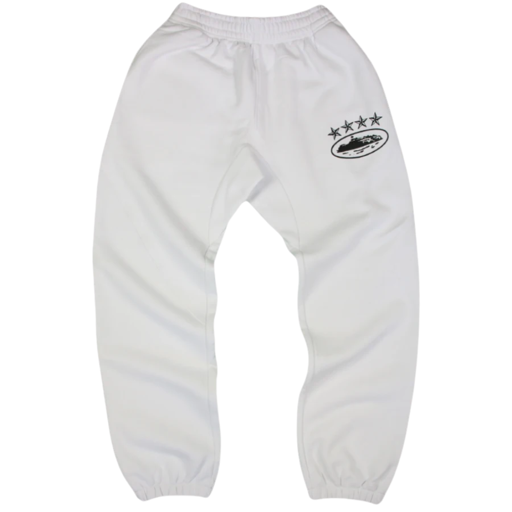 Corteiz 4Starz Alcatraz Sweatpants White
