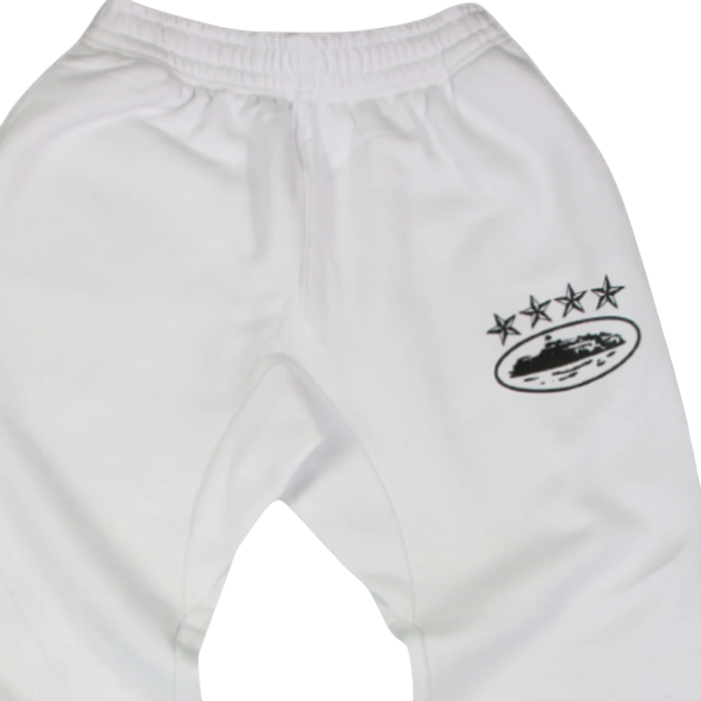 Corteiz 4Starz Alcatraz Sweatpants White