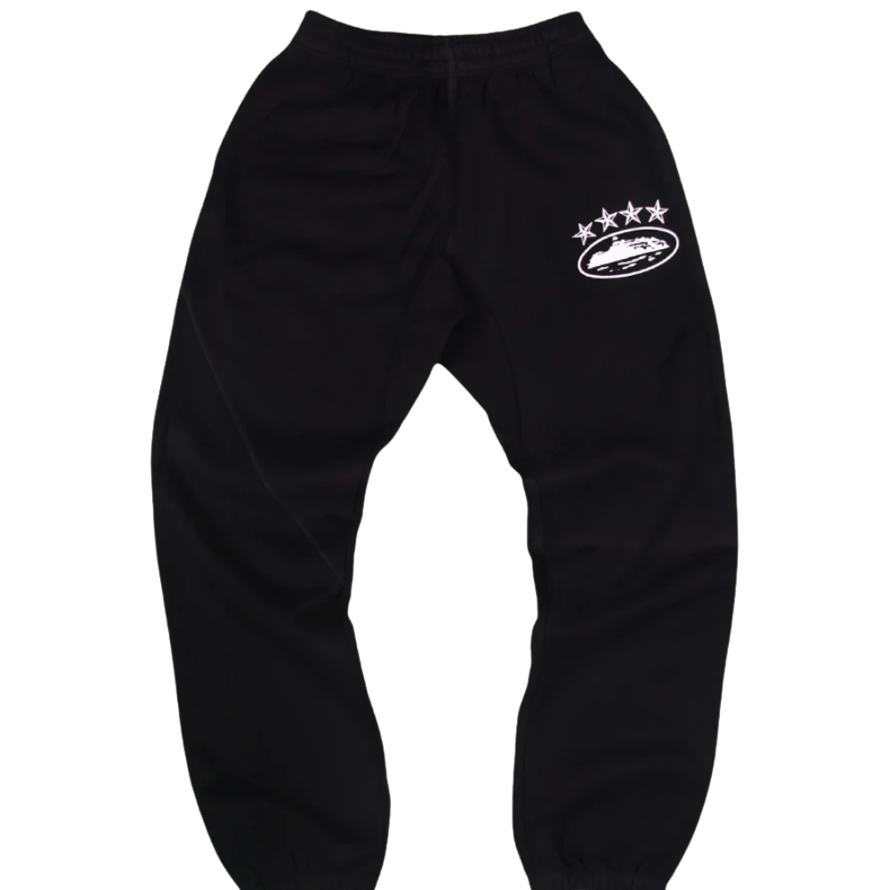 Corteiz 4Starz Alcatraz Sweatpants Black
