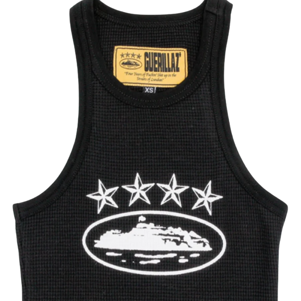 Corteiz 4Starz Alcatraz Womens Tank Top Black