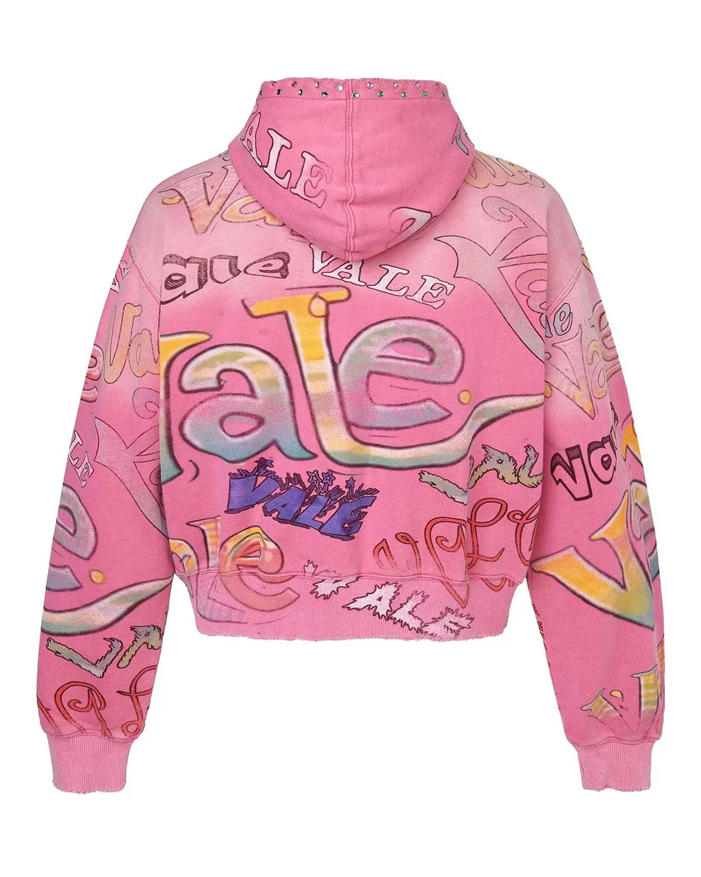 Vale Forever Rhinestone Graffiti Hoodie